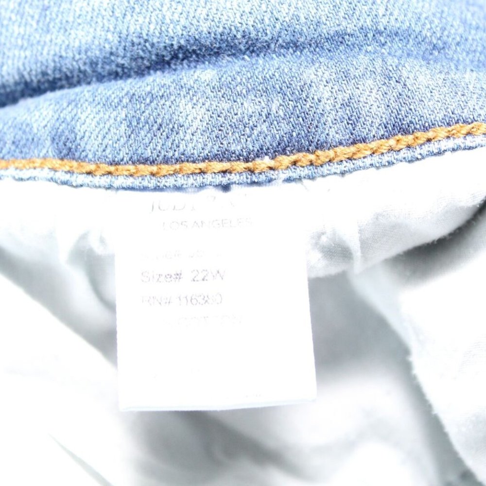 Judy Blue Mid Rise Cropped Fit Distressed Destroyed Jeans Plus Size 22W H13696 - Picture 10 of 11